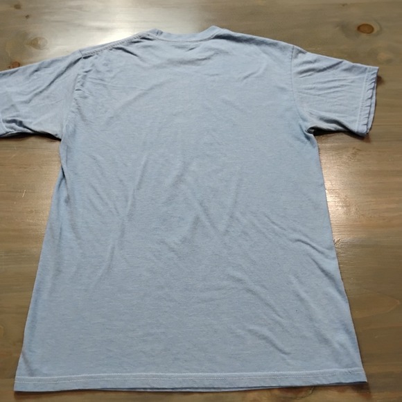 The Who T-Shirt Shirt Size Medium Light Blue Union Jack Peace Sign Live Nation - Picture 7 of 7